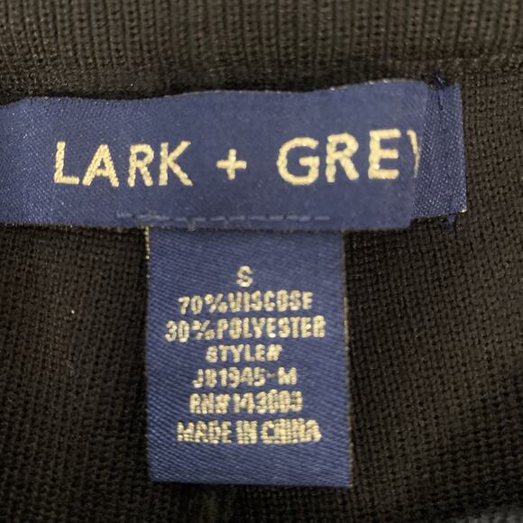 Lark + Grey Pants Small Faux Cargo Stretch Knit Pull-on Black Ladies S - Picture 5 of 9